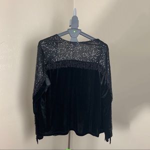 Torrid Velvet Beaded Jacket